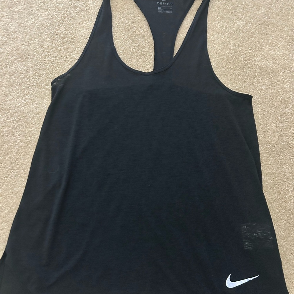 Nike Women's Black Dri-FIT Tank Top